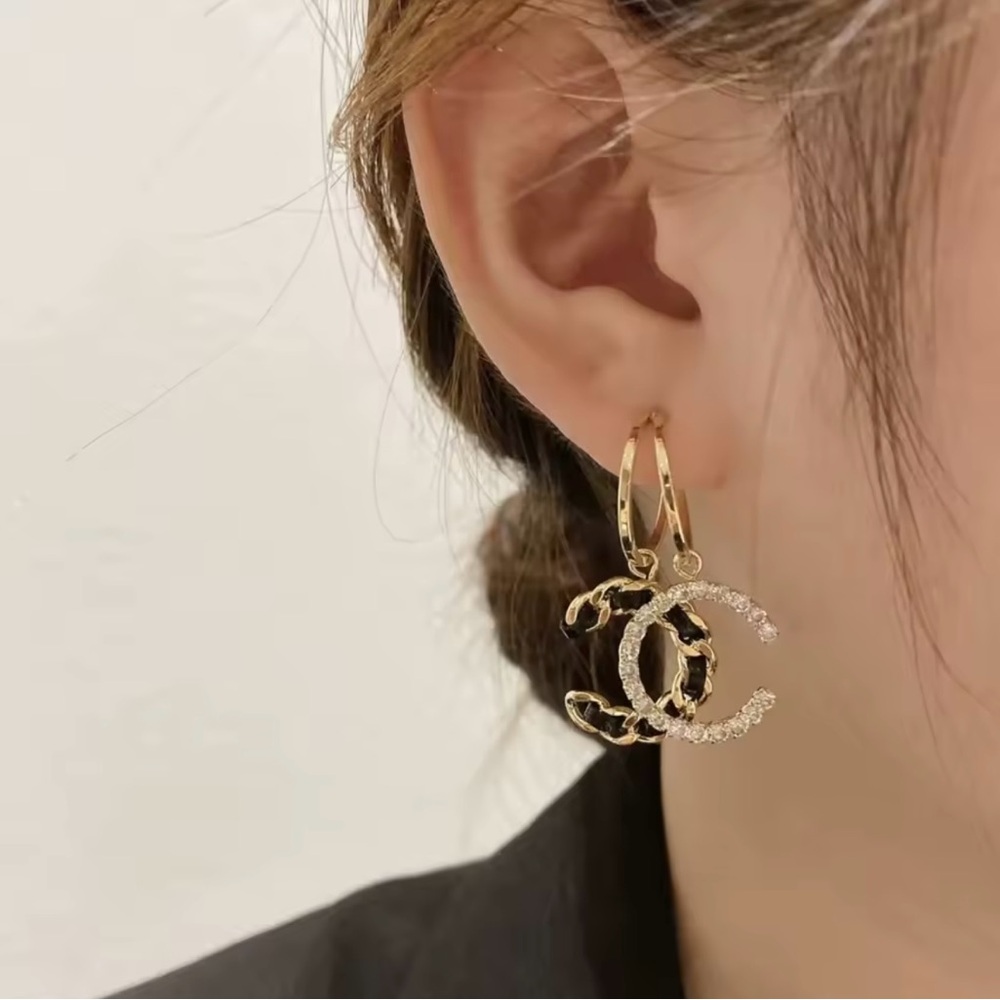 Elegant Gold and Silver Women's Earrings